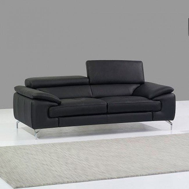 Black Premium Leather Sofa Set A973