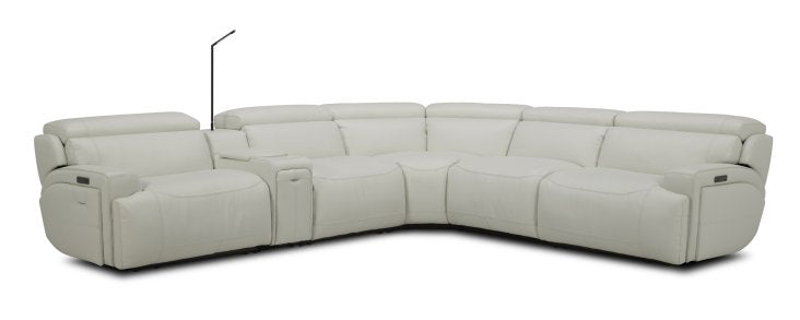 White Sectional 6095B