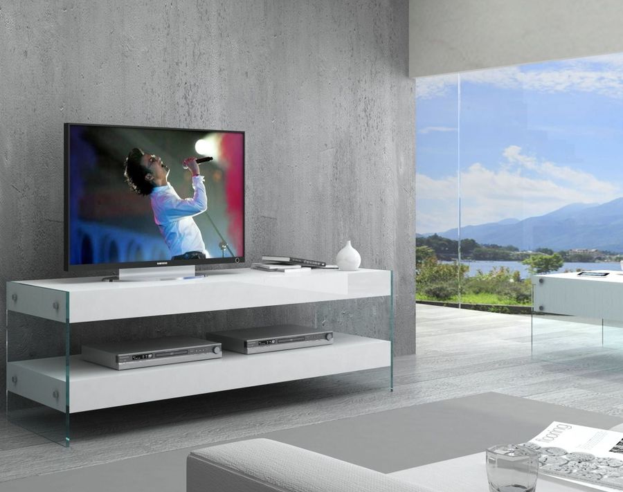 Cloud TV Base White High Gloss