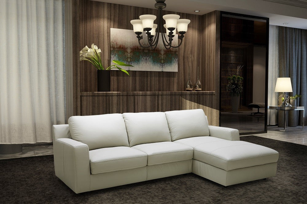 Lauren Premium Sectional Sleeper in Light Grey