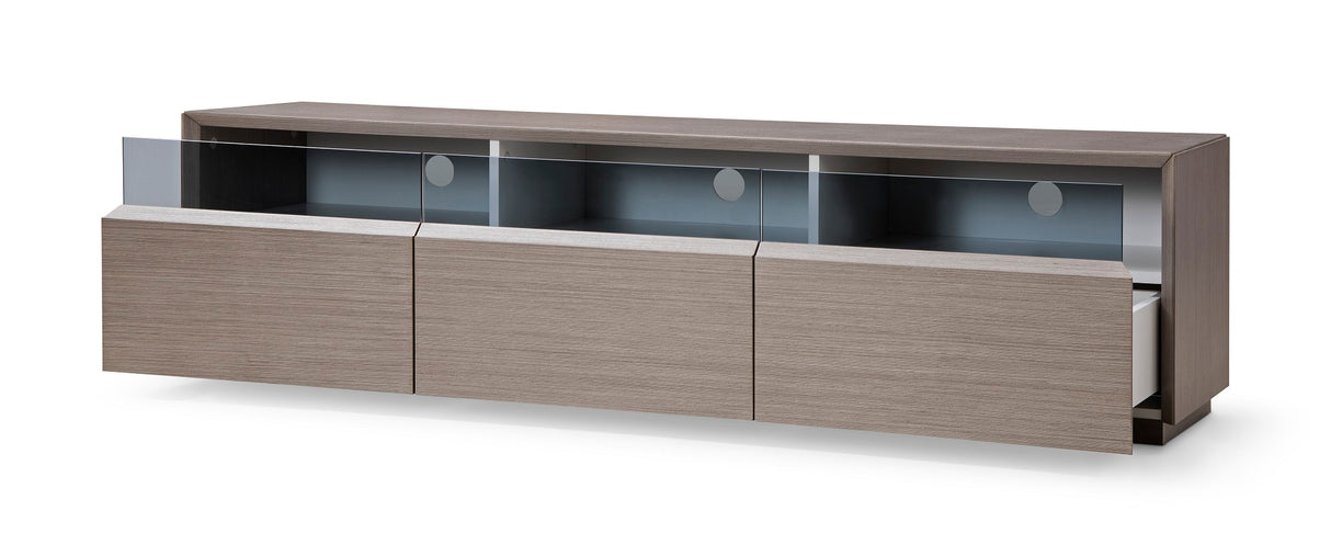 Modern Grey Veneer TV Stand