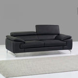Black Premium Leather Sofa Set A973
