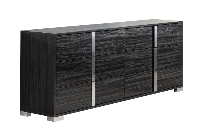 Alice Glossy Grey Mirror