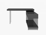 Grey Cloud Modern Desk in High Gloss