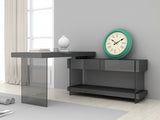 Grey Cloud Modern Desk in High Gloss