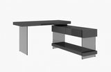 Grey Cloud Modern Desk in High Gloss