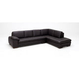 Brown Italian Leather Sectional