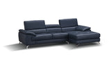 Blue A973B Premium Leather Sectional