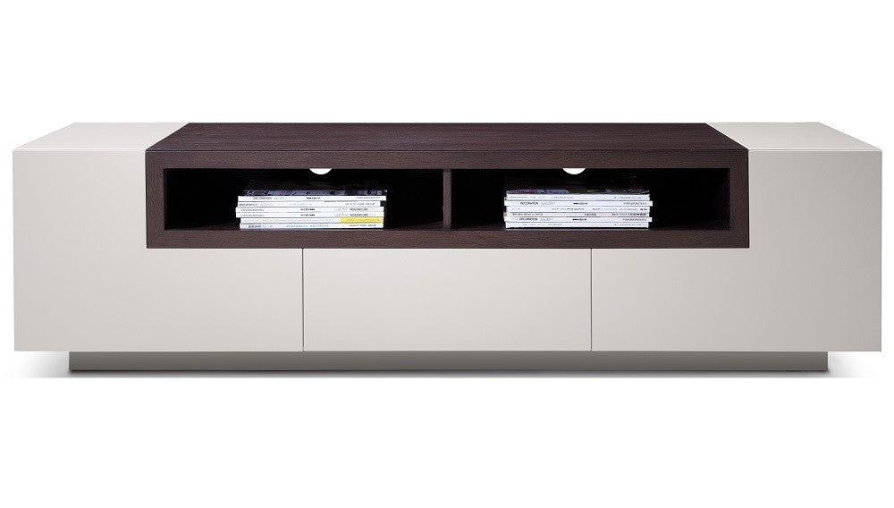 Modern Light Grey High Gloss TV Stand