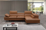 Caramel Italian Leather Sectional A761