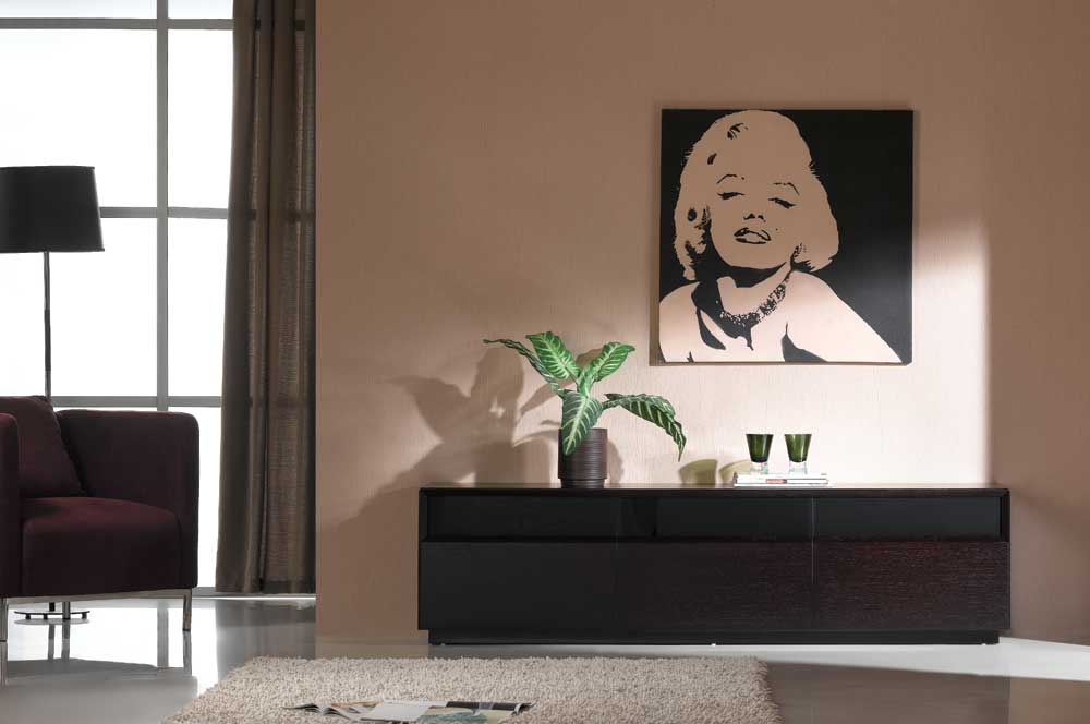 Modern Dark Oak TV Stand